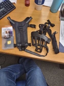 Medium Sized Dog Accessories.  New Dog Harness Head Halter Muzzle Collar 