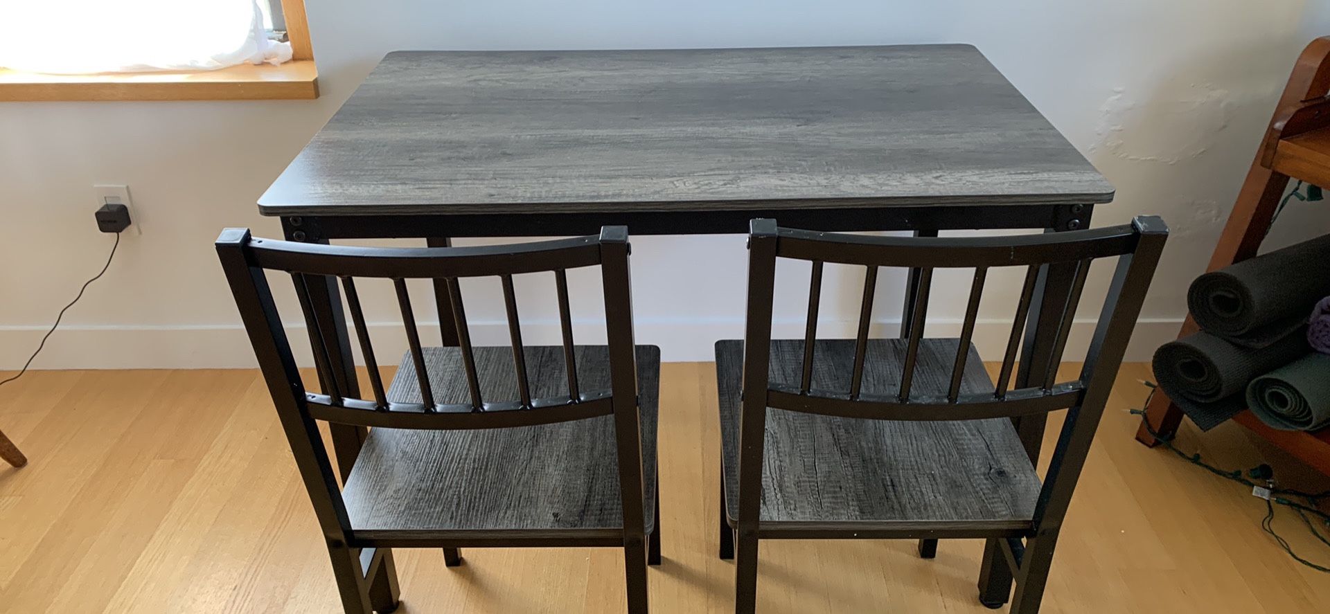 Small Dining Table / Desk + 2 Chairs
