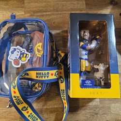 Hello Kitty X Rams And Aaron Donald Bobble Head 