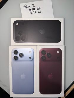 Brand New Sealed iPhone 18 Pro Max! Factory Unlocked! 256GB!