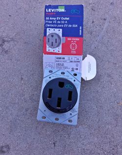Leviton 1450R-B0 50 amp EV outlet