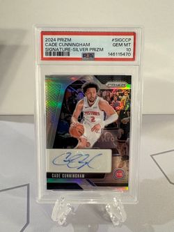 2024 Prizm - Cade Cunningham #SIG-CCP Signatures Silver Prizm