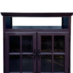 Vintage Meets Modern: Unique Refurbished Entertainment Center - Multifunctional Statement Piece