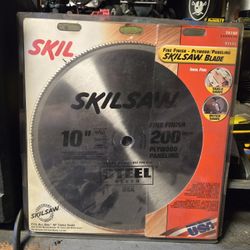 Skilsaw 10inch 200 tooth blade.  Brand New in Packaging.