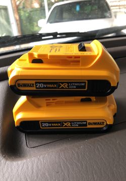 Dewalt 20 volt battery’s