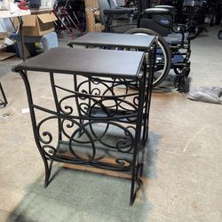 Wrought Iron End Tables 