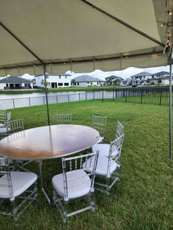 Tables and chairs for sale