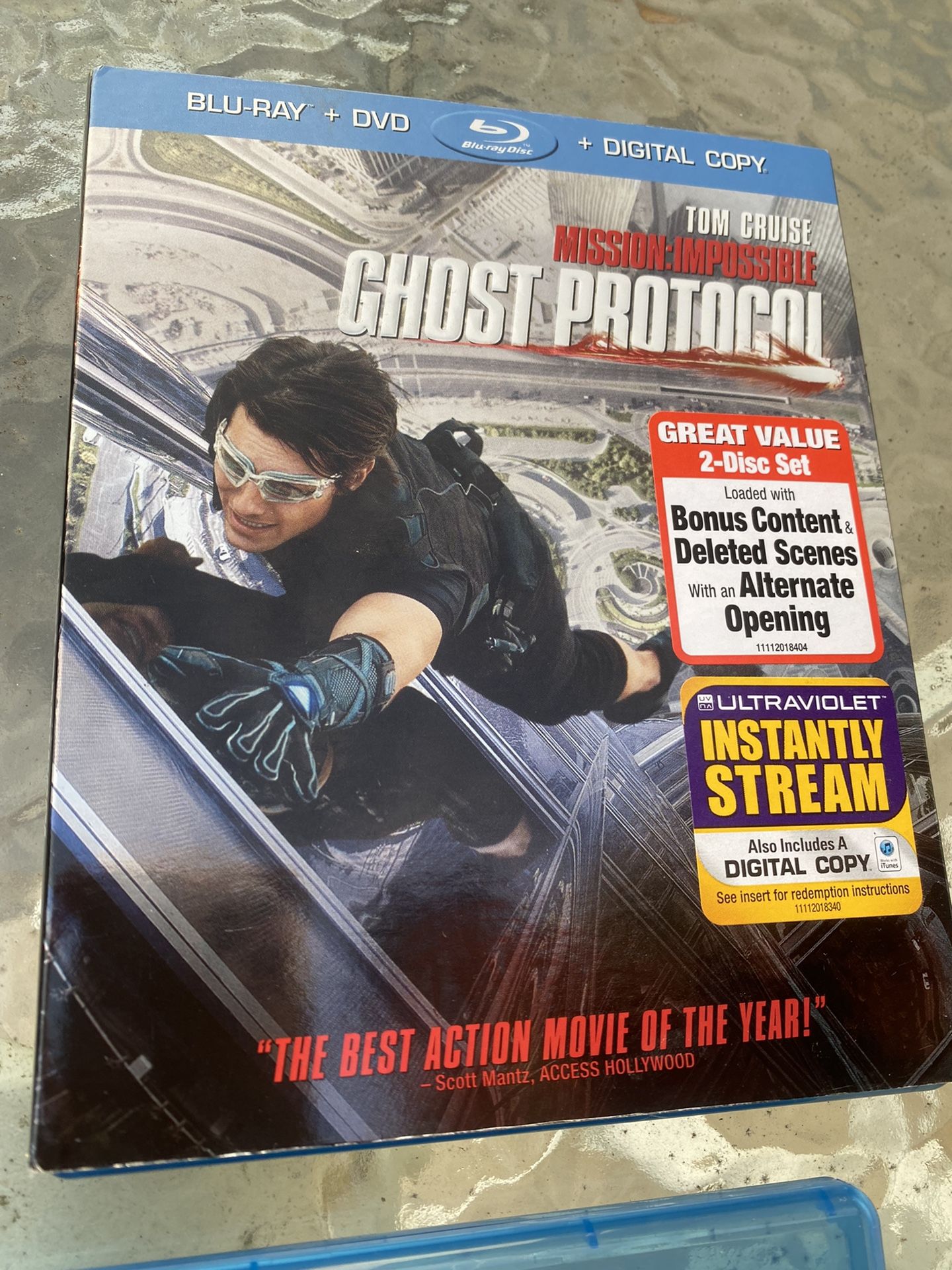 Mission Impossible Ghost Protocol Blu-ray DVD Digital Move Set