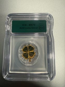 Gold Lucky Clover 1/500 oz  MS70
