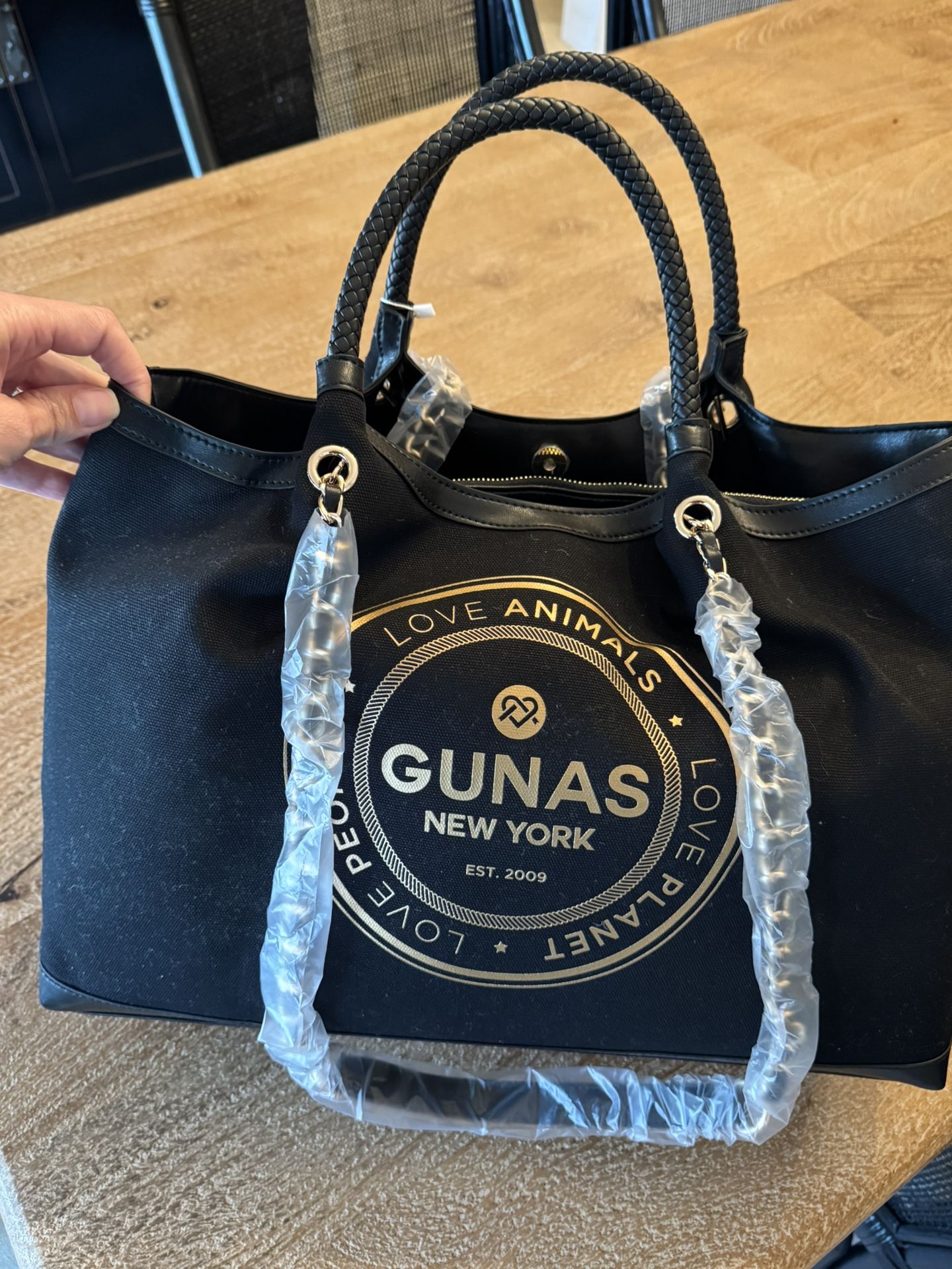 Black GUNAS Canvas Tote