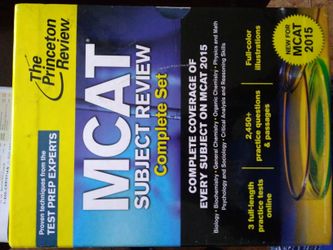 MCAT Princeton Review 2015 set with MCAT Kaplan flashcards