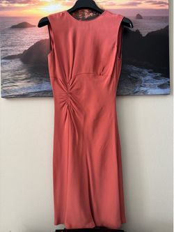 Zara/ women’s Sleeveless Terracotta Ruched details Midi Dress/M/ New