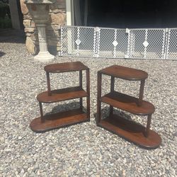 Pair of Antique Art Deco Shelves. 