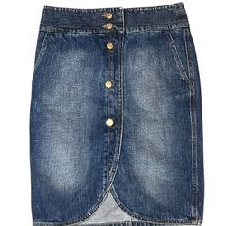 Rare Vintage YSL Denim Skirt