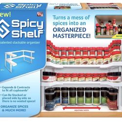 Spicy Shelf stackable organizer ! Adjustable width. New  