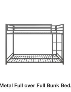 Kids bunk bed, full over full size