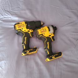 DEWALT HAMER DRILL AND IMPACT DRILL 