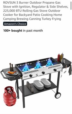 Propane gas stove 3 Burner