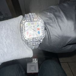 icy bussdown moissanite carti watch