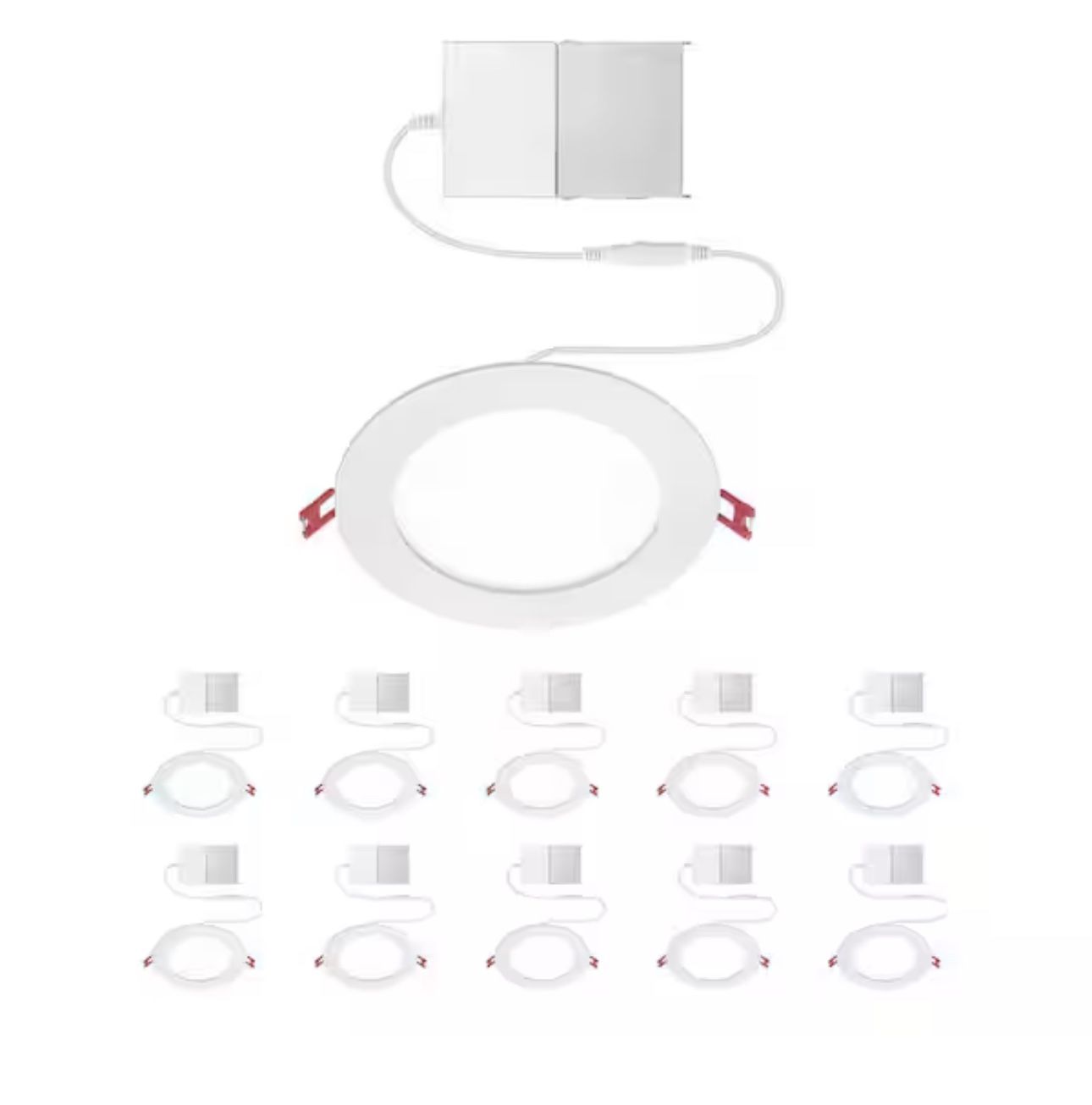 Commercial Electric Value Series 6 in LED Slim Canless - White - (10-Pack)