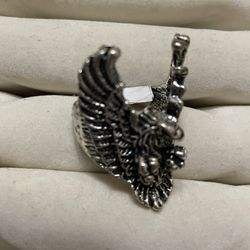 Brand New Eagle Biker Ring Size 10