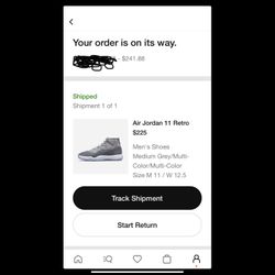 Jordan 11 Cool Gray Size 11