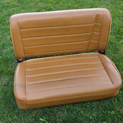 Rear bench seat from a classic Jeep 