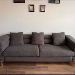 Grey 3 Seats Sofa 