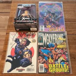 Wolverine Comics And Loot Crate Figurine Lot