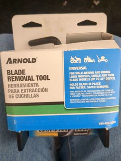 LAWN MOWER BLADE REMOVAL TOOL 10 DOLLARS