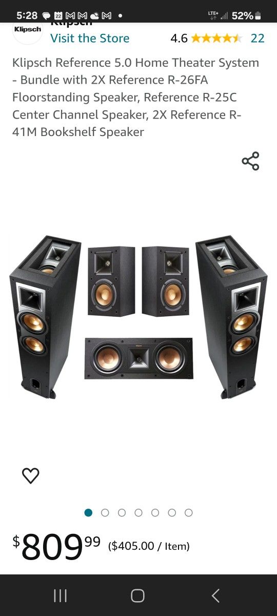 Klipsch Home Theater  5.0.2 Ch. Atmos Immerssive Sou