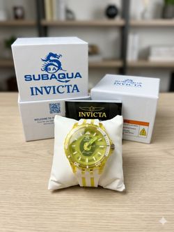 Invicta Subaqua Watch – Brand New In Box – Translucent Yellow/White