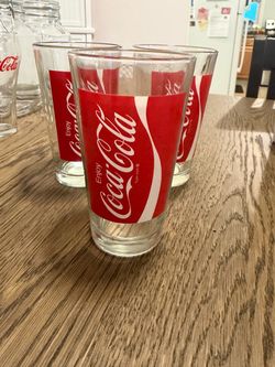 3 16oz Coca Cola glasses