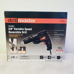 Drill Master 3/8" Corded Drill 120V New in Box