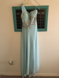 Blue prom dress