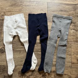 Set Of 3 Baby Tights 