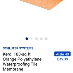 Kerdi 108 Sq Ft Polyethylene Waterproof Tile Membrane 