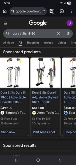 DURA-STILTS new in box