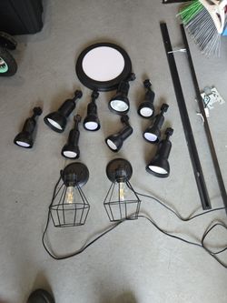 Track Lights With Fixture And Sconces