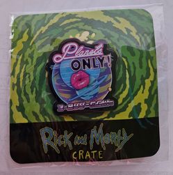 Rick and Morty Planets Only Metal Enamel Pin Loot Crate 2021 Adult Swim Sealed