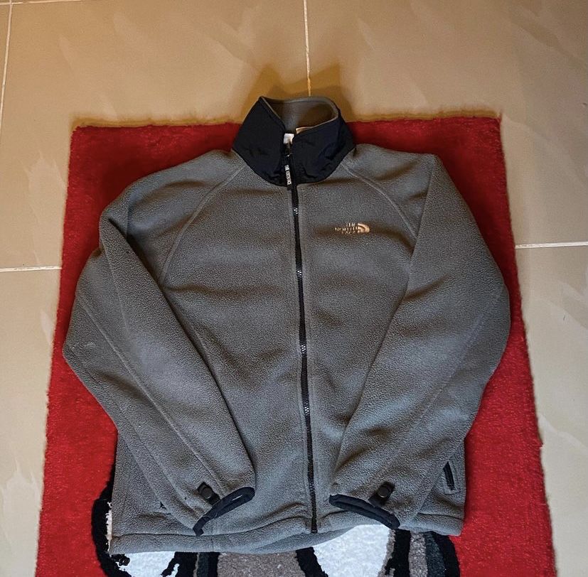 Gray North Face Fleece Jacket