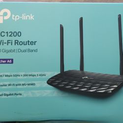 TP-Link AC1200 Smart WiFi Router - Black