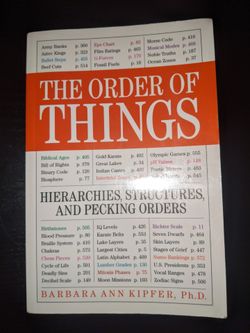 Book: The Order of Things by Barbara Ann Kipfer