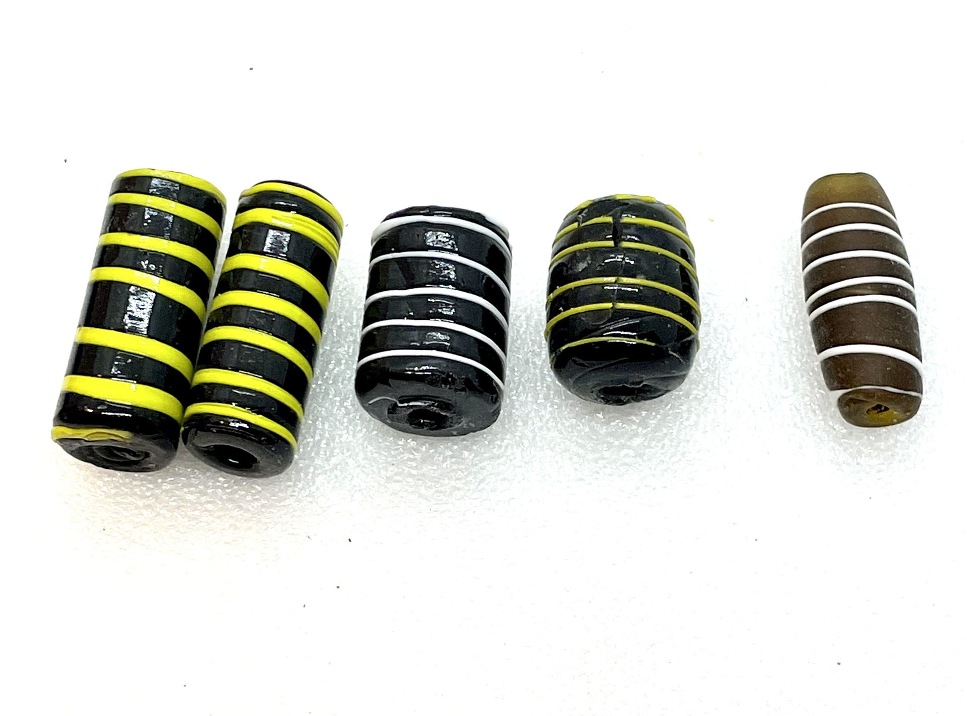Lot Of 5 Glass Beads