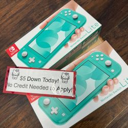 Nintendo Switch Lite Gaming Console New - PAY $5 Initial payment To take It home And pay The rest Later 