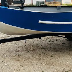 12 ft Aluminum Boat W/ Trailer 