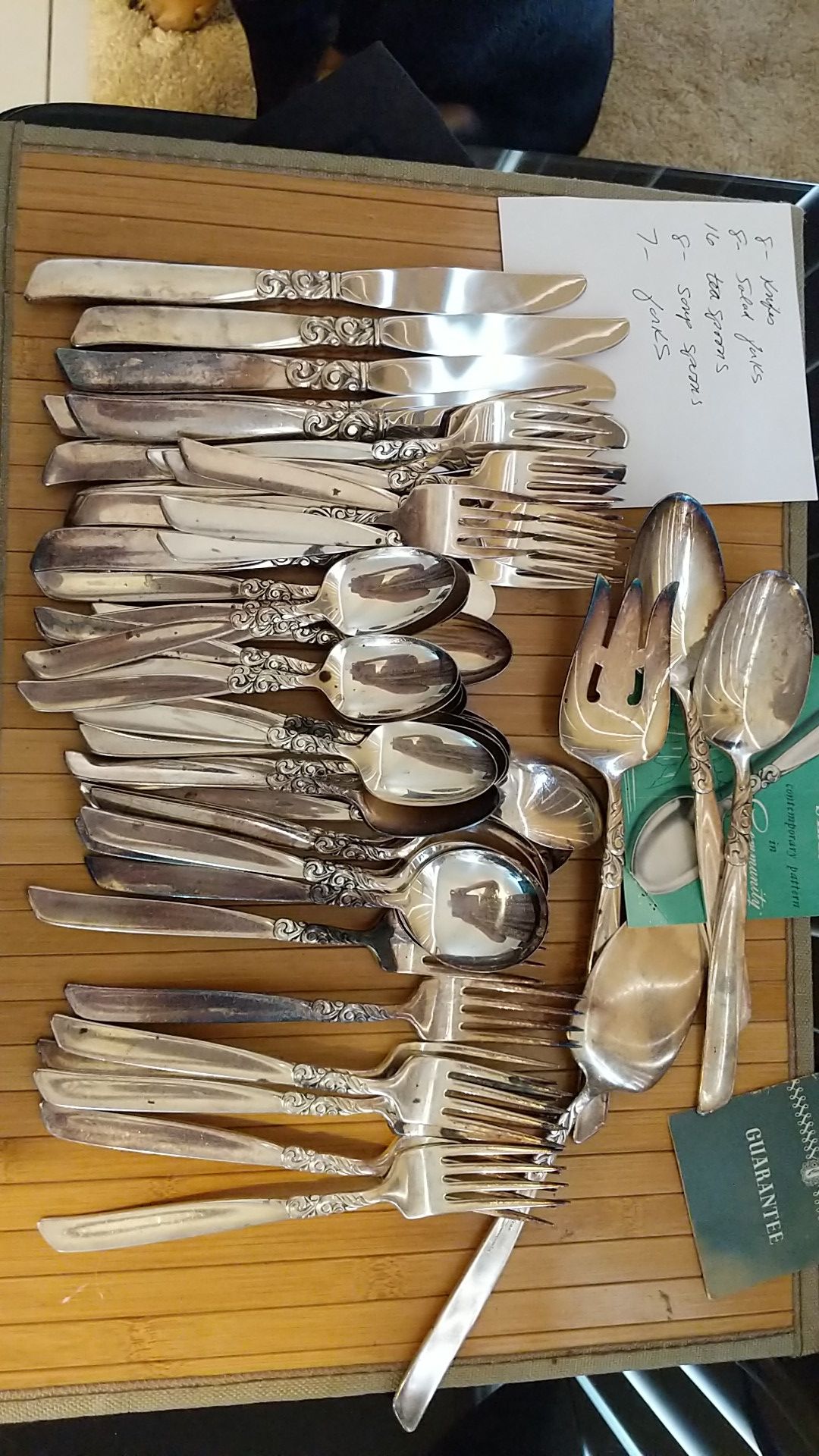 Vintage community silverplate silverware