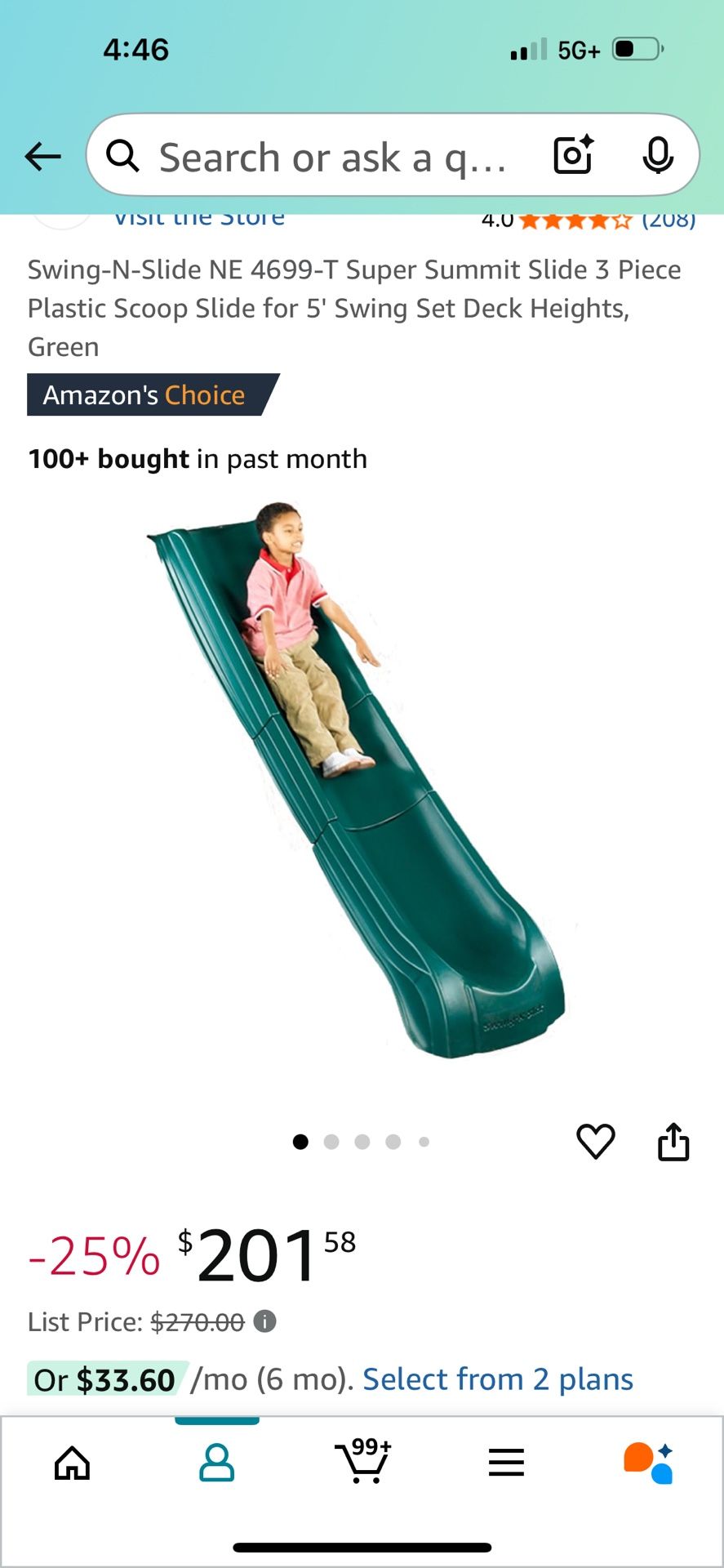 Slide For Swing Set Made By Swing-N-Slide