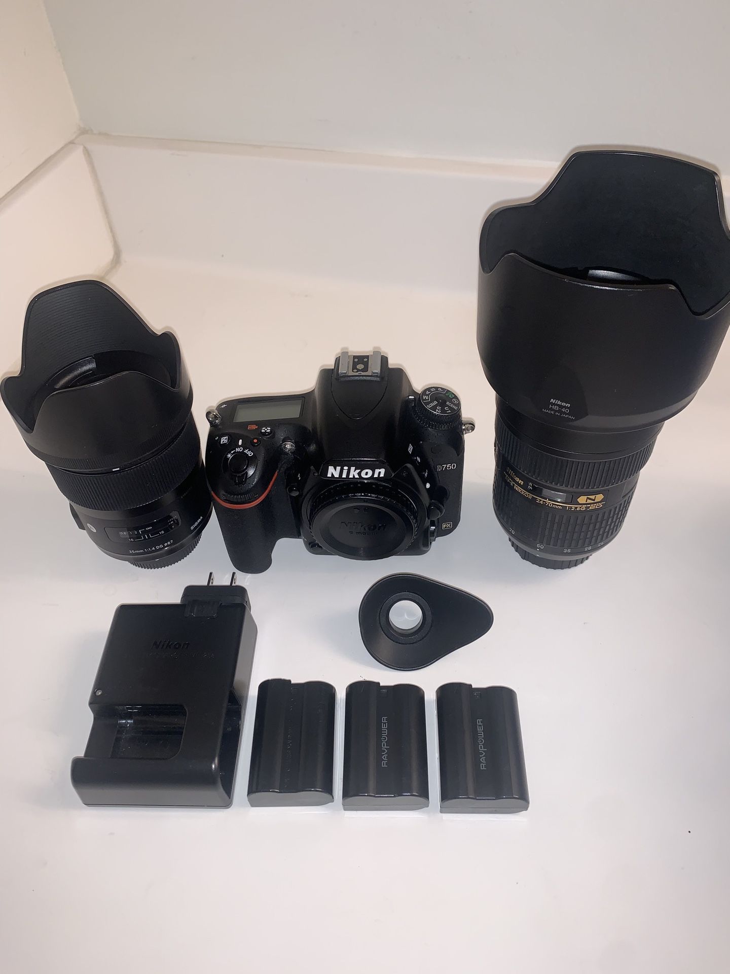 Nikon D750 w/ Lenses