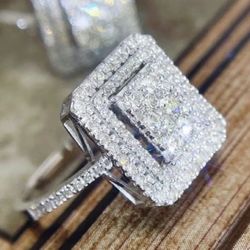 Rectangular Shape Multi Stones Ring 